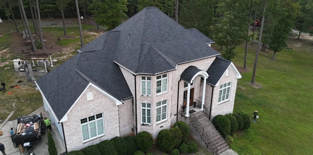 A local property with a roof installed by a roofing company in Zebulon